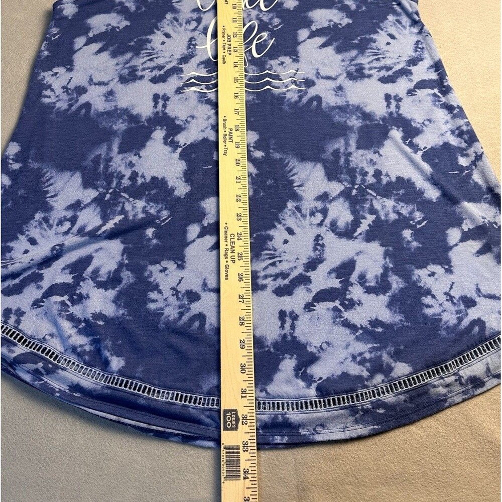 Wave Zone Tie Dye Lake Life Cover Up Size L - Picture 8 of 8